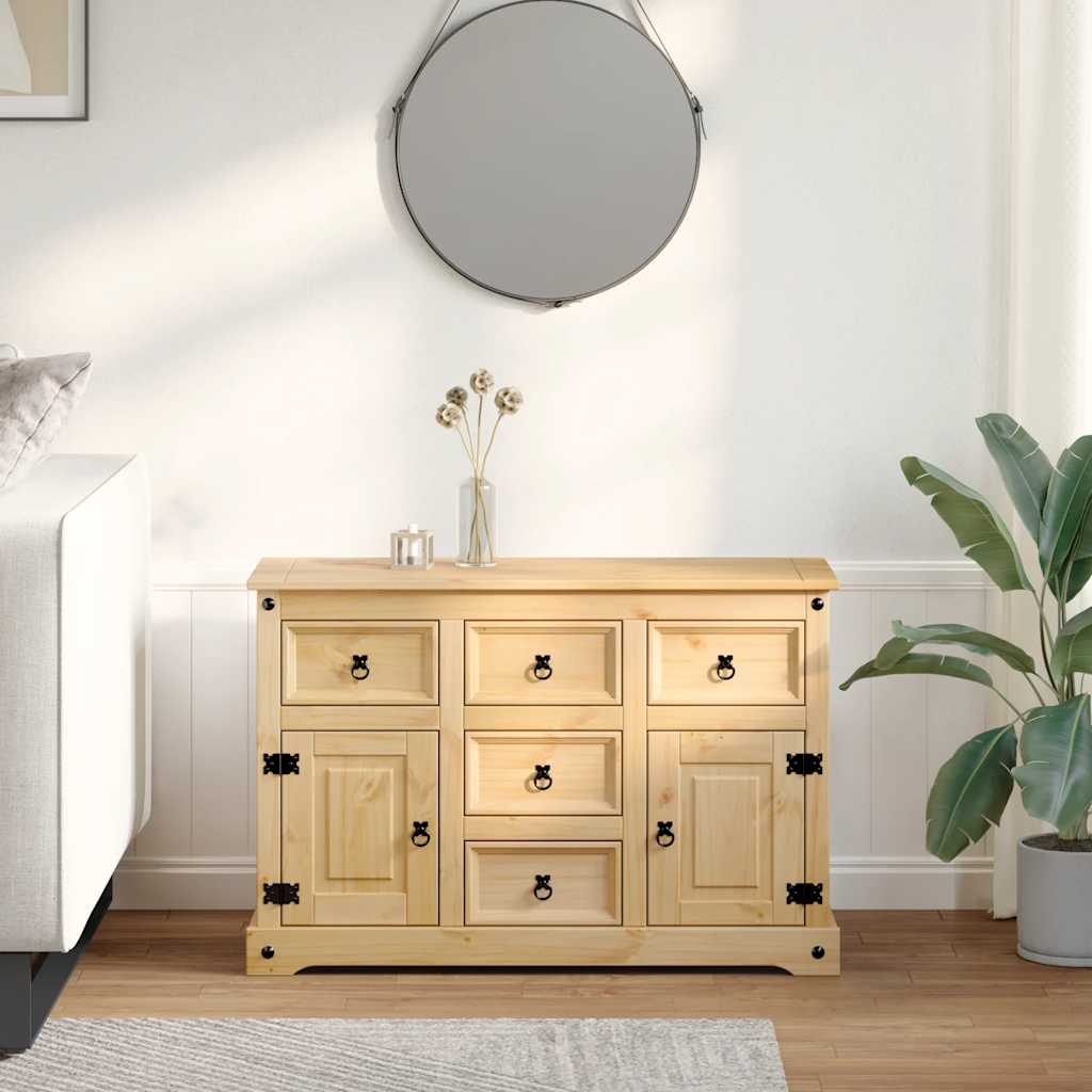 Sideboard Corona 112x40x75 cm Massivholz Kiefer