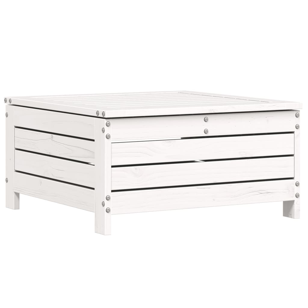 5-piece garden sofa set white solid pine