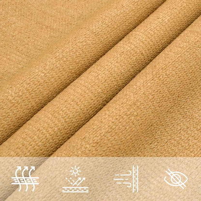 Sonnensegel 160 g/m² Quadratisch Sandfarbe 2,5x2,5 m HDPE