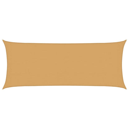 Sonnensegel 160 g/m² Rechteckig Sandfarben 2x5 m HDPE