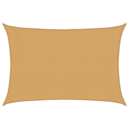 Sonnensegel 160 g/m² Rechteckig Sandfarben 3x4,5 m HDPE