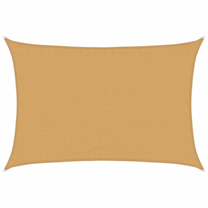 Sonnensegel 160 g/m² Rechteckig Sandfarben 3,5x5 m HDPE