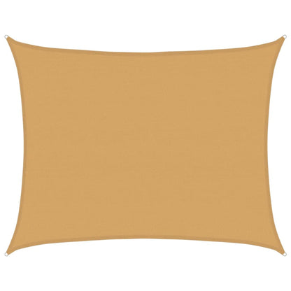 Sonnensegel 160 g/m² Rechteckig Sandfarben 6x8 m HDPE