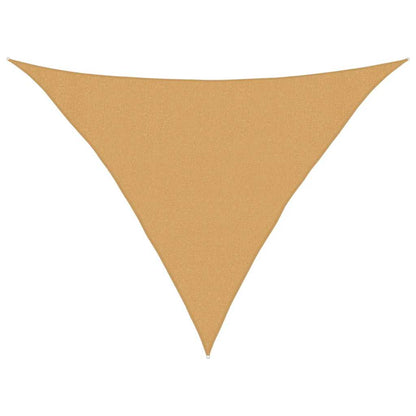 Sonnensegel 160 g/m² Dreieckig Sandfarben 3x3x4,2 m HDPE