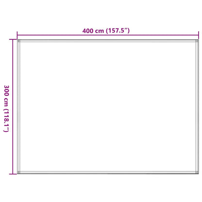 Zeltteppich Sandfarbe 300x400 cm HDPE