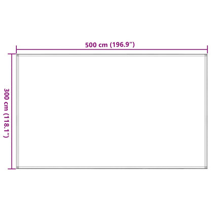 Zeltteppich Sandfarbe 300x500 cm HDPE