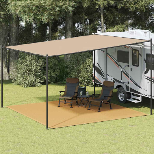 Zeltteppich Sandfarbe 400x400 cm HDPE