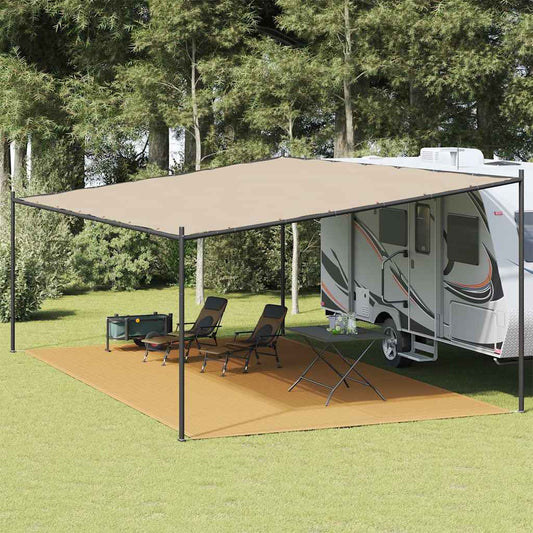 Zeltteppich Sandfarbe 400x700 cm HDPE