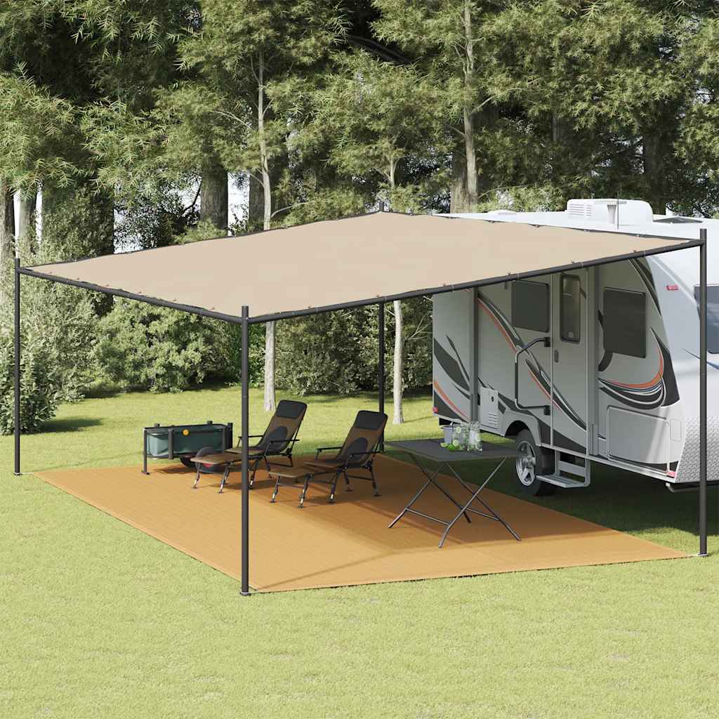 Zeltteppich Sandfarbe 400x800 cm HDPE