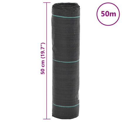 Unkrautmembran Schwarz 0,5x50 m PP