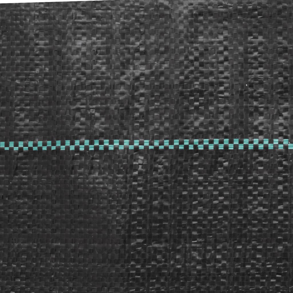 Toile anti-mauvaises herbes noire 2x50 m PP