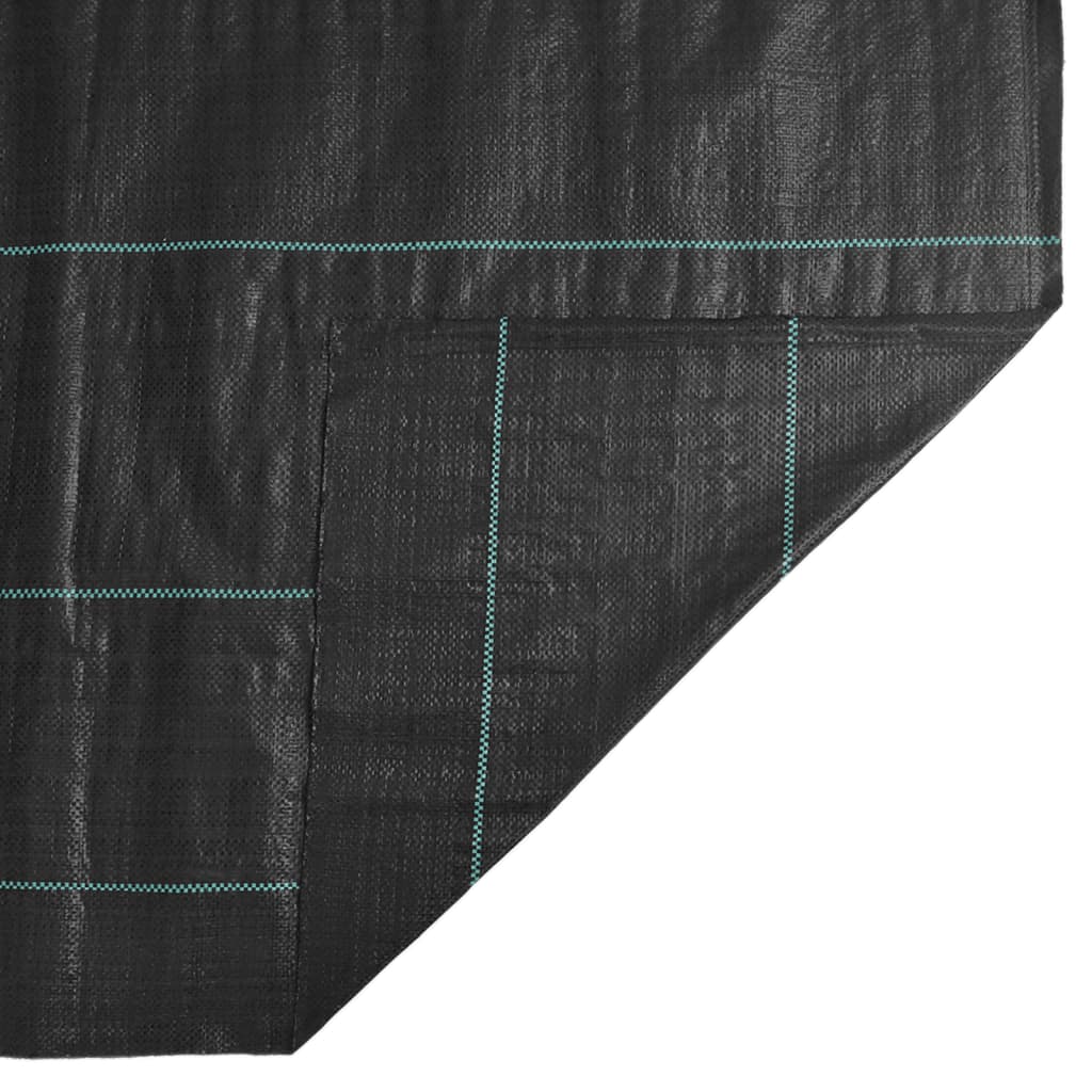 Toile anti-mauvaises herbes noire 2x50 m PP