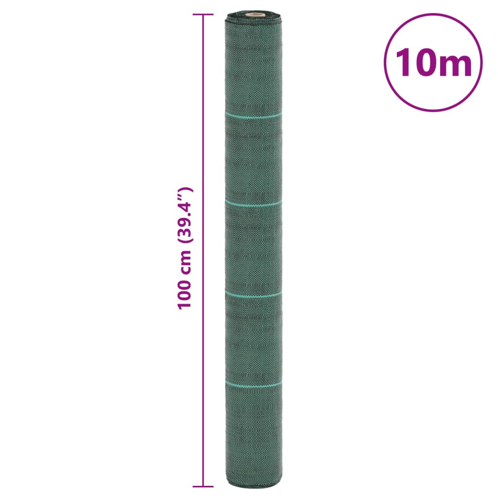 Unkrautvlies Grün 1x10 m PP