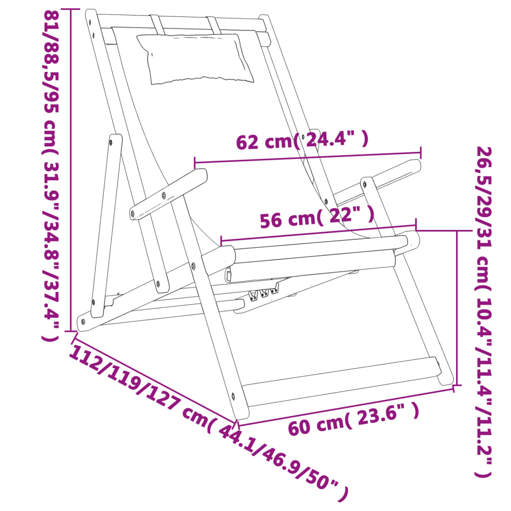 Klappstühle, 2 Stück, schwarzer Stoff