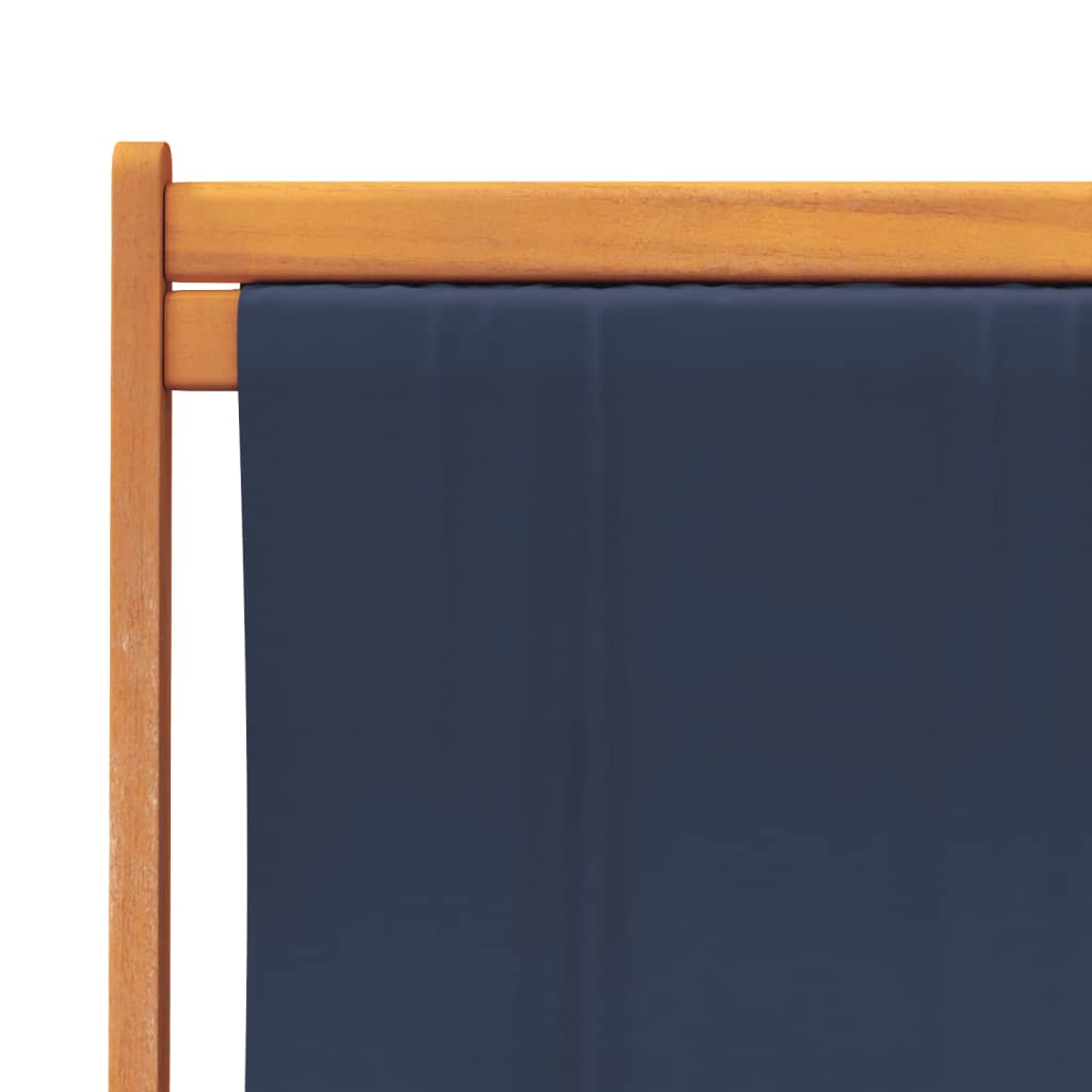 Klappstühle, 2 Stück, blauer Stoff