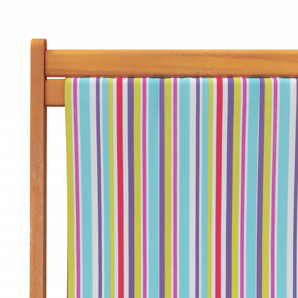Klappstühle, 2 Stück, mehrfarbiger Stoff