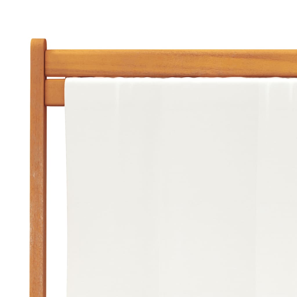 Klappstühle, 2 Stück, cremeweißer Stoff