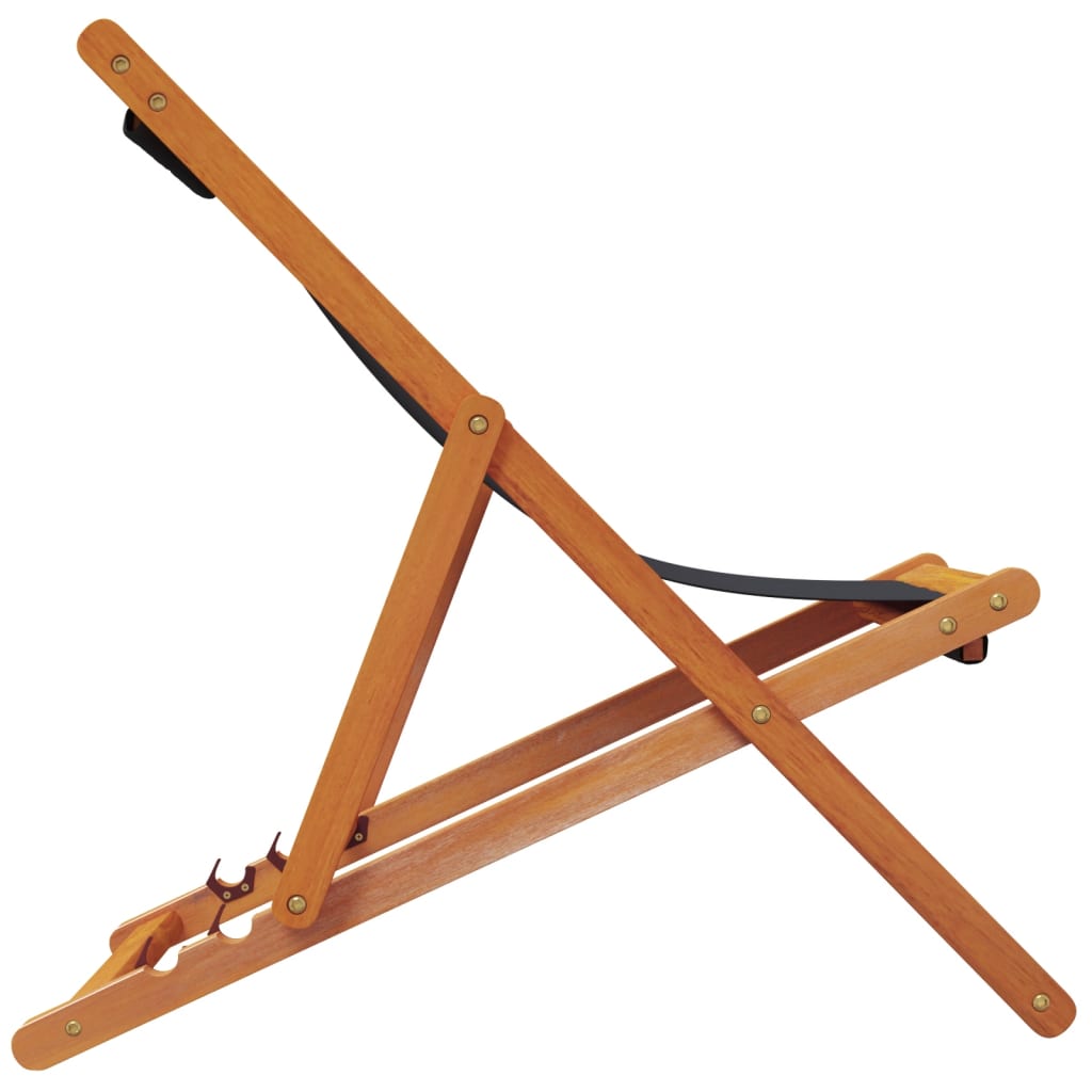 Klappstühle, 2 Stück, schwarzer Stoff