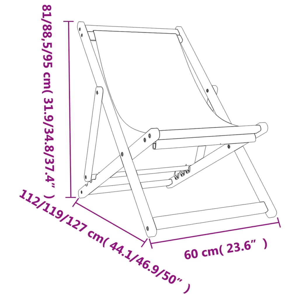Klappstühle, 2 Stück, schwarzer Stoff