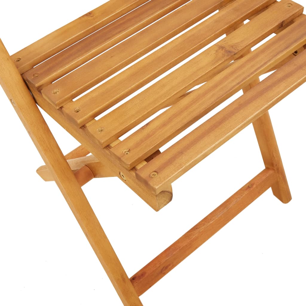 Klappstühle, 4 Stück, grüner Stoff und Massivholz