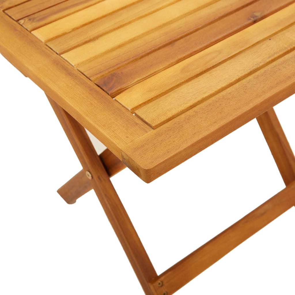 Sonnenliegen 2 Stk. mit Tisch Rot Massivholz Akazie