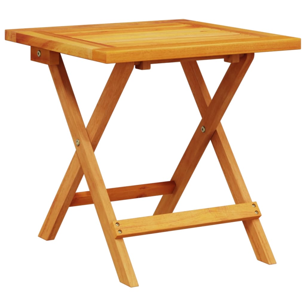 Klappstühle, 2 Stück mit Tisch, rotes Massivholz