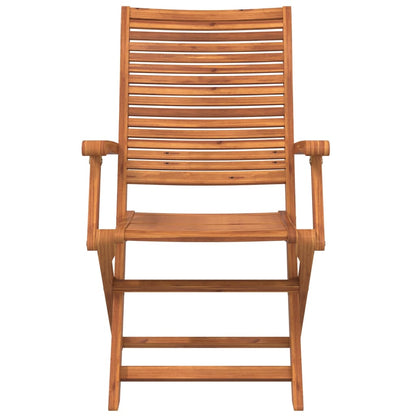 Klappstühle, 4 Stück, 57 x 66 x 95 cm, Massivholz Akazie