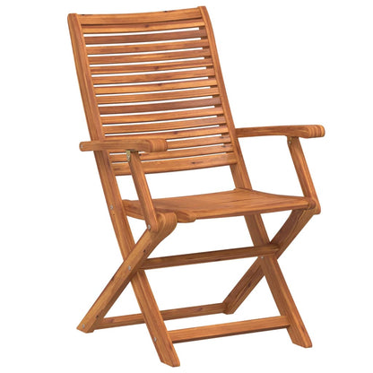 Klappstühle, 6 Stück, 57 x 66 x 95 cm, Massivholz Akazie