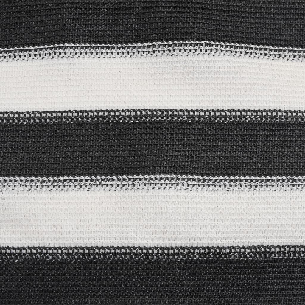 Panneau de clôture anthracite et blanc 1x25 m PEHD 75 g/m²