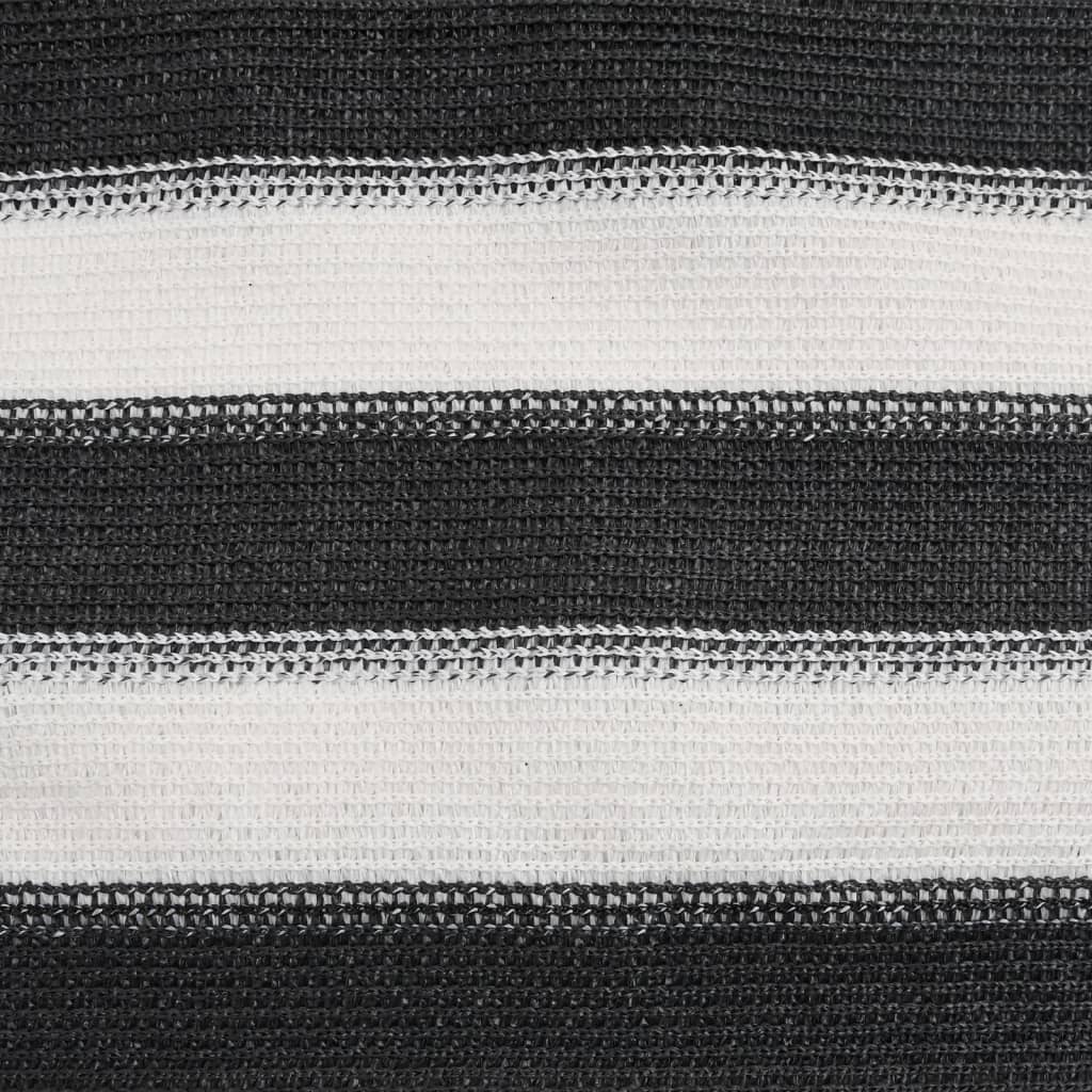 Panneau de clôture anthracite et blanc 1,2x25 m PEHD 75 g/m²