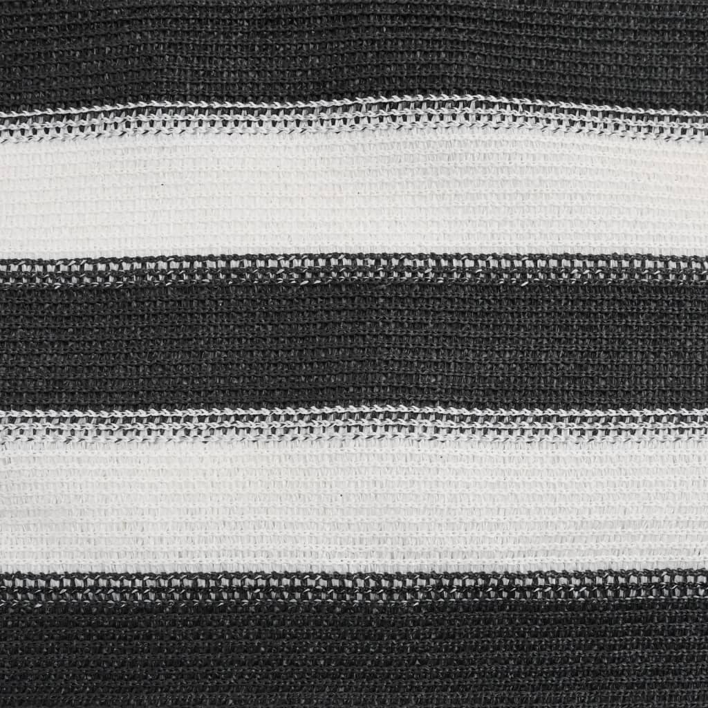 Panneau de clôture anthracite et blanc 1,8x25 m PEHD 75 g/m²