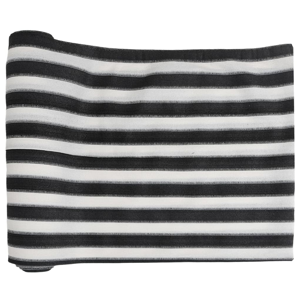 Panneau de clôture anthracite et blanc 1,8x10 m PEHD 150 g/m²