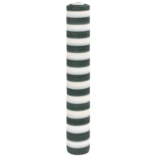 Panneau de clôture vert et blanc 1x10 m HDPE 75 g/m²