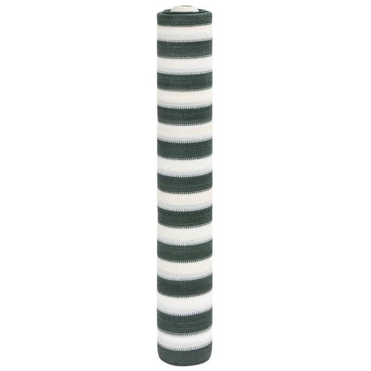 Panneau de clôture vert et blanc 1,2x25 m HDPE 75 g/m²