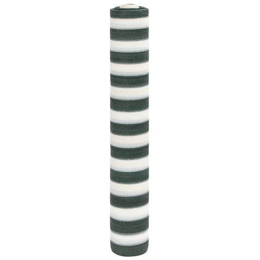 Panneau de clôture vert et blanc 1,5x25 m HDPE 195 g/m²