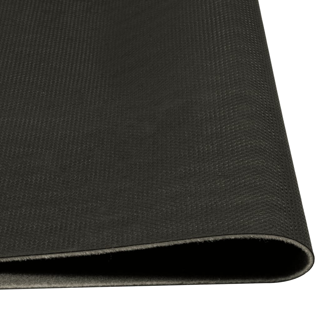 Tapis de Cuisine Lavable Matin Noir 45x150 cm Velours