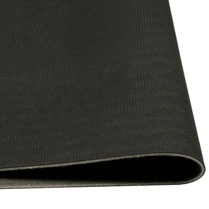 Küchenteppich Waschbar „Morning“-Aufdruck Schwarz 45x150 cm Samt