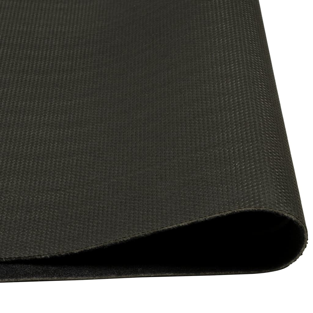 Tapis de cuisine tasse lavable noir 45x150 cm velours