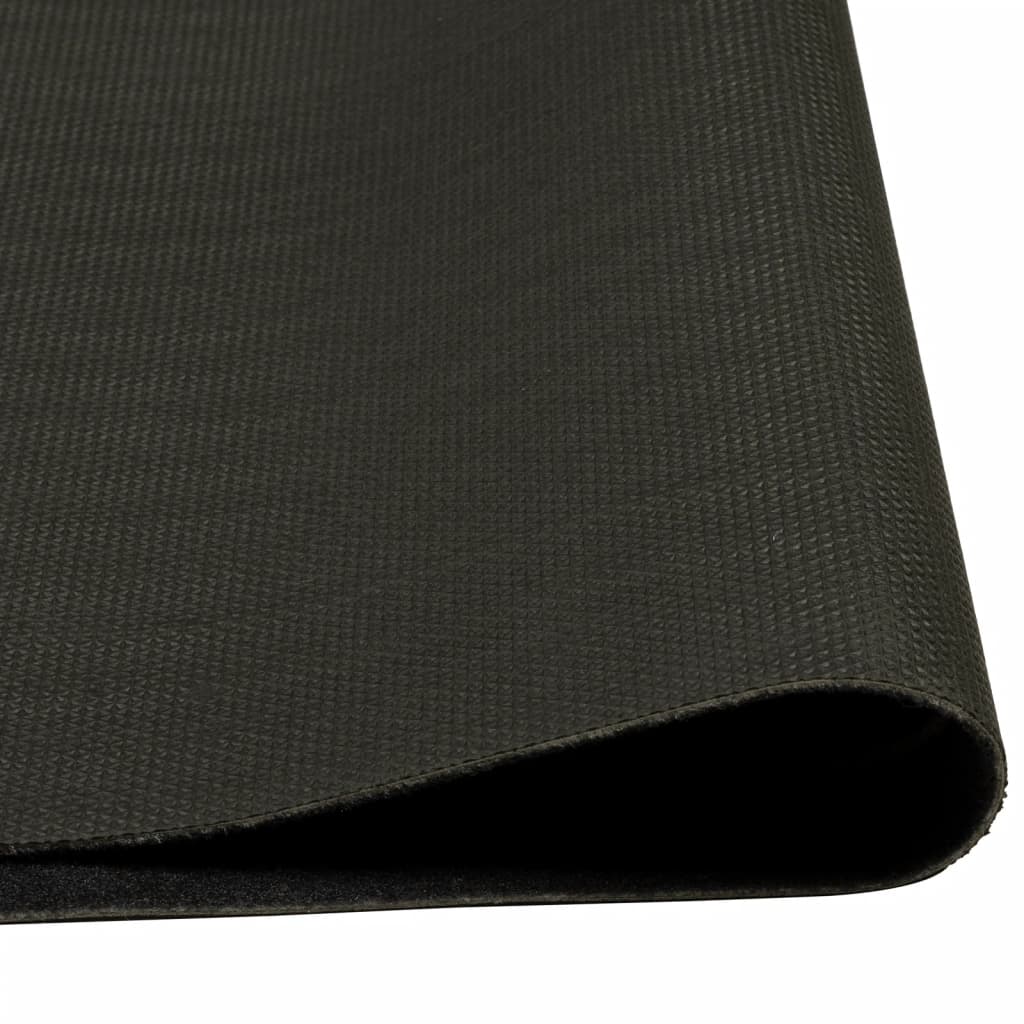 Tapis de cuisine tasse lavable noir 60x180 cm velours
