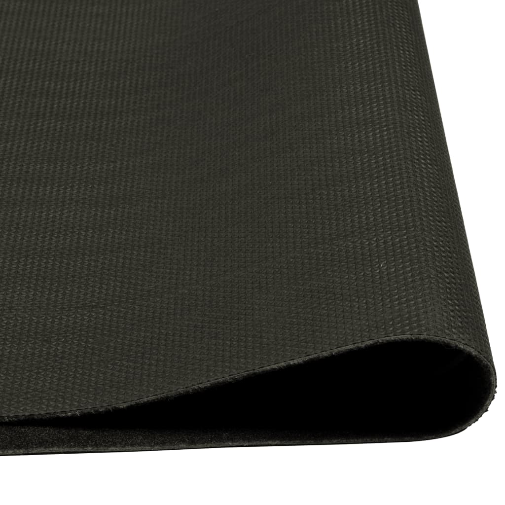 Tapis de cuisine tasse lavable noir 60x300 cm velours