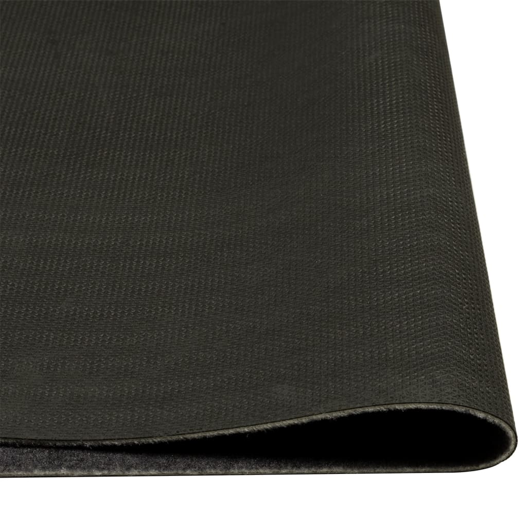 Tapis de cuisine lavable gris vin 45x150 cm velours