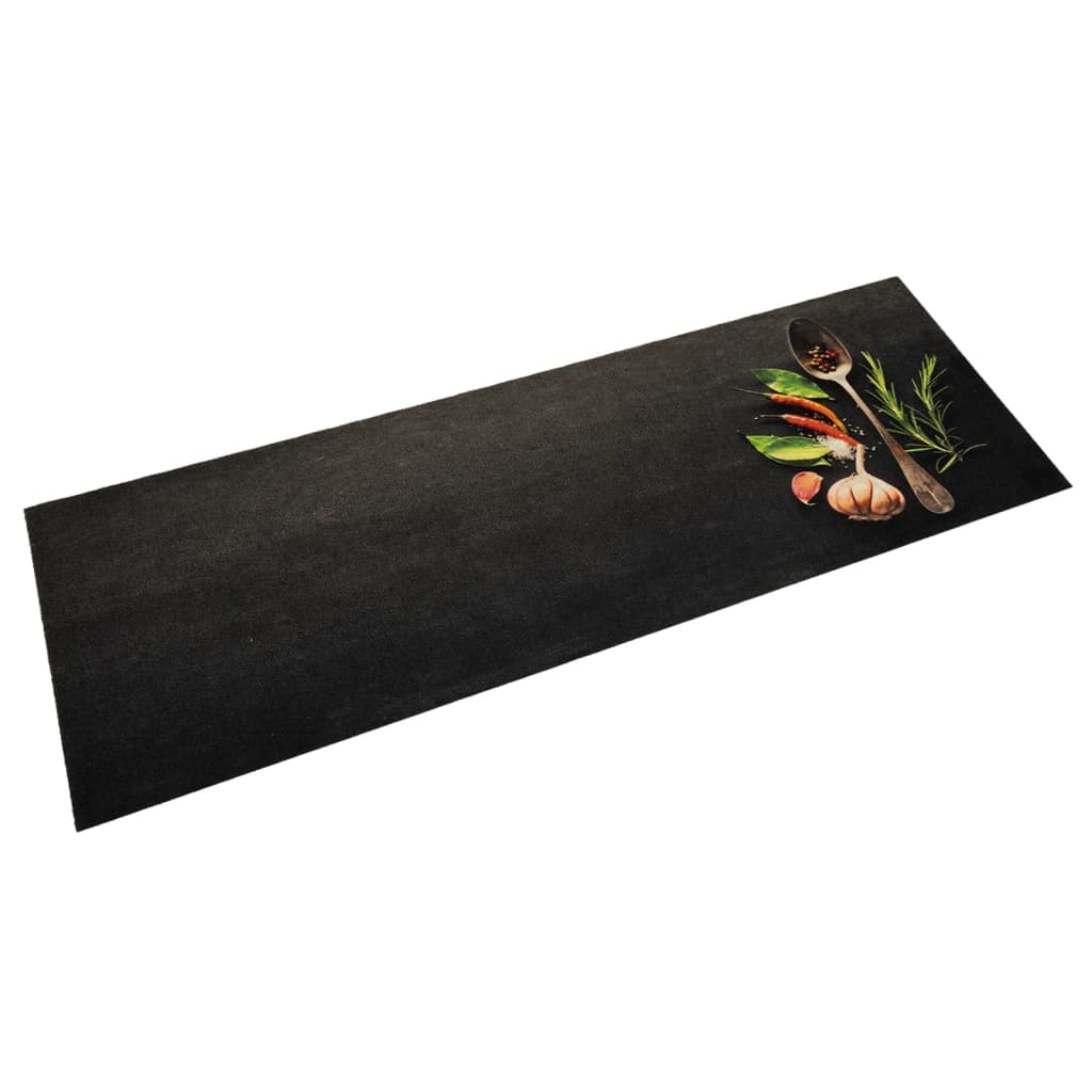 Tapis de cuisine lavable épices 60x180 cm velours