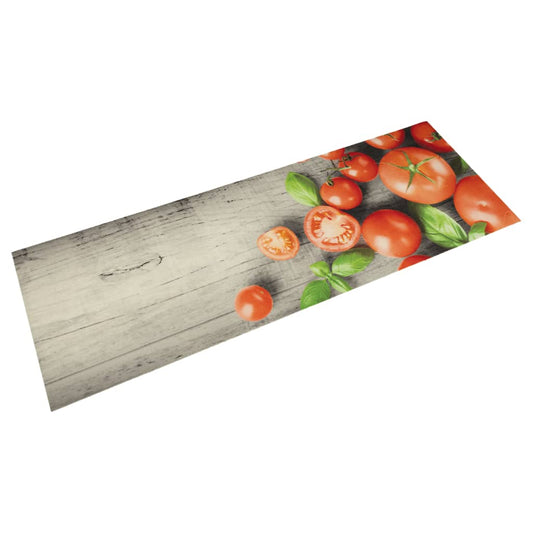 Tapis de cuisine lavable tomates 45x150 cm velours