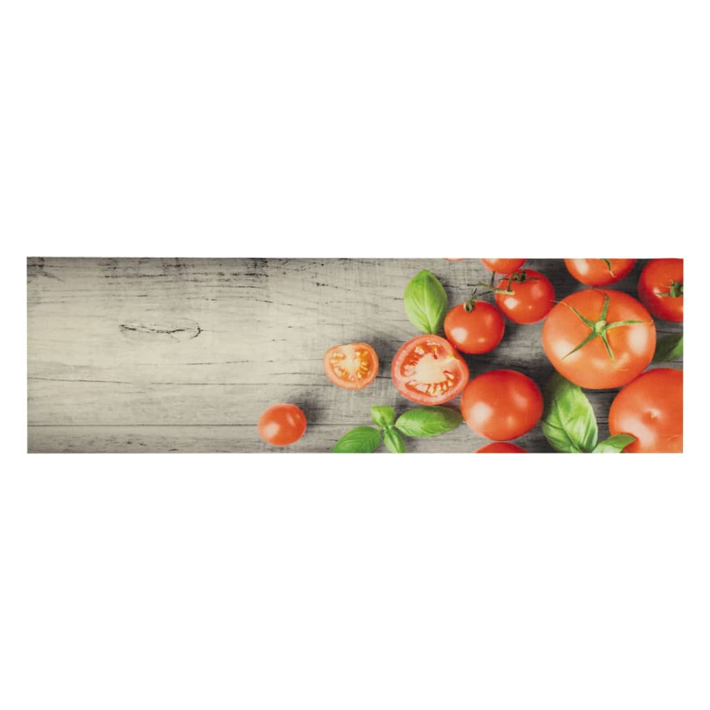Tapis de cuisine lavable tomates 45x150 cm velours