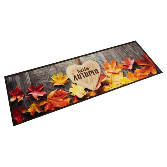 Tapis de cuisine lavable automne 45x150 cm velours