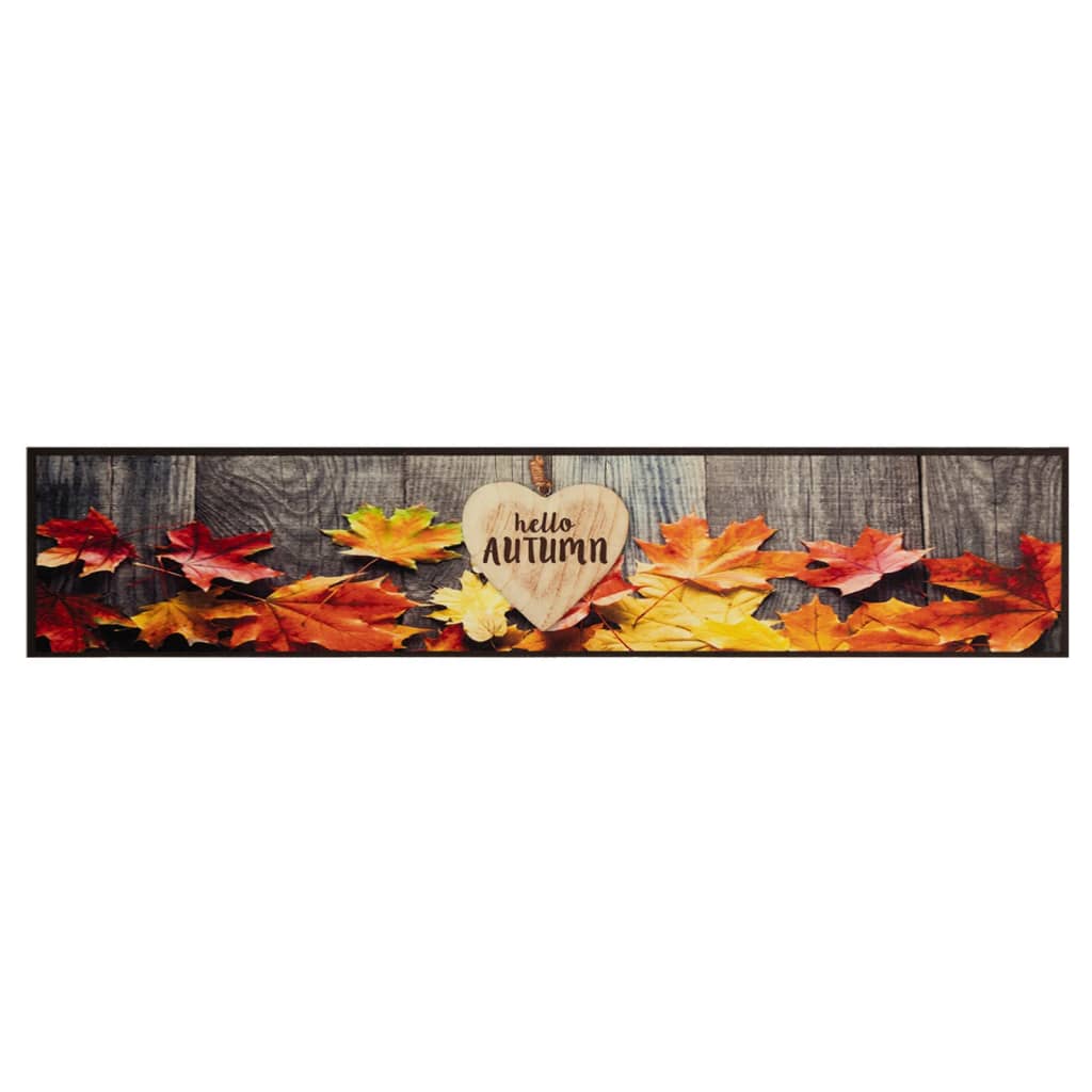 Tapis de cuisine lavable automne 60x300 cm velours