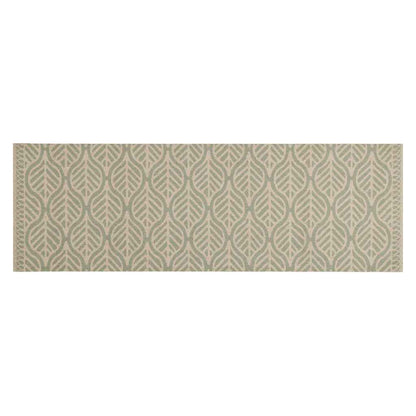 Küchenteppich Waschbar Blätter 60x180 cm Samt