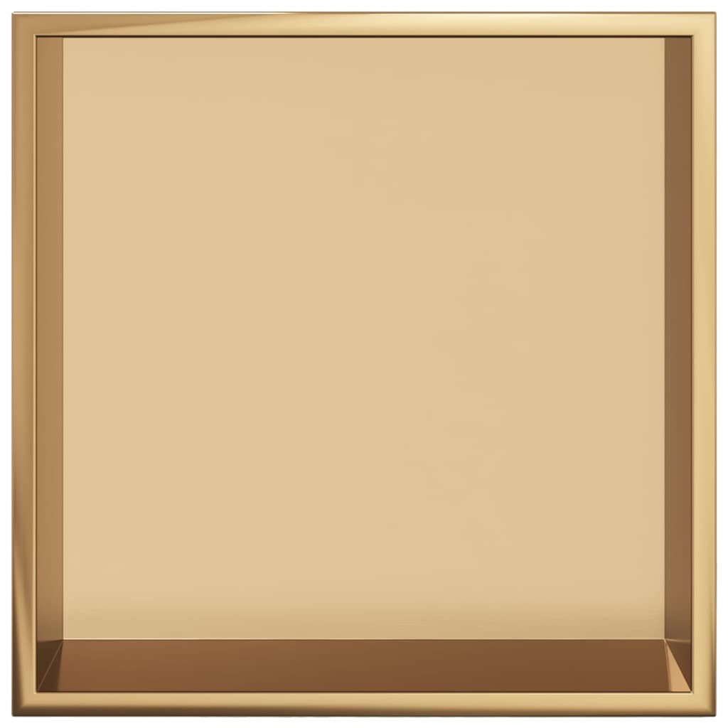 Duschnische Golden Gebürstet 32x32x9 cm Edelstahl