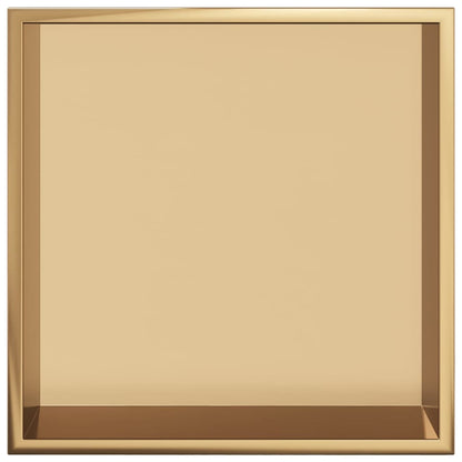 Duschnische Golden Gebürstet 32x32x9 cm Edelstahl