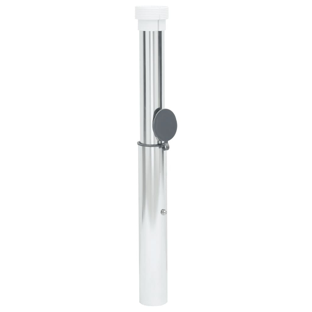 Manchon de sol pour parasol avec mât 40-50 mm aluminium argenté